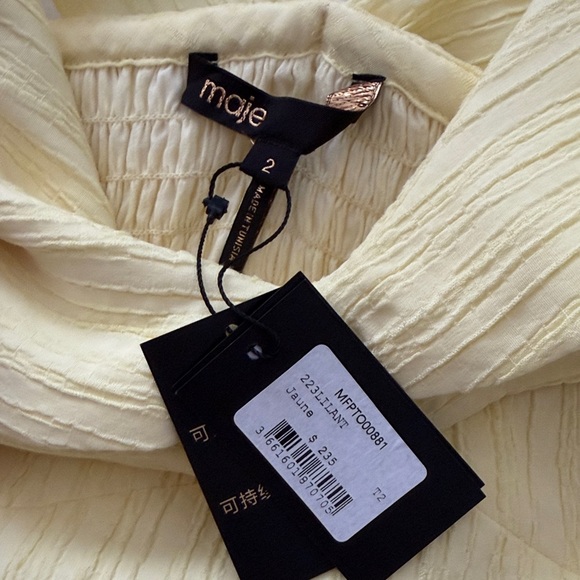 Maje - Lilant Ruffle Top - Picture 2 of 4